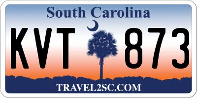 SC license plate KVT873
