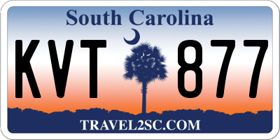 SC license plate KVT877