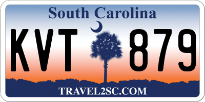 SC license plate KVT879