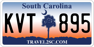 SC license plate KVT895