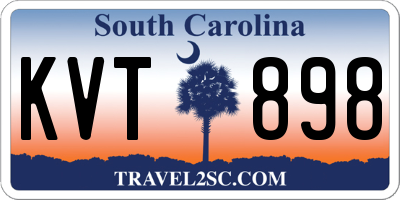 SC license plate KVT898
