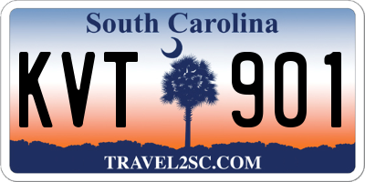 SC license plate KVT901