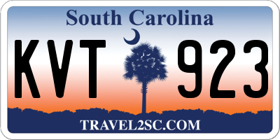 SC license plate KVT923