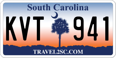 SC license plate KVT941