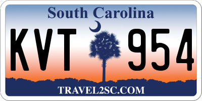 SC license plate KVT954