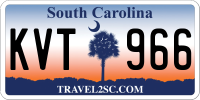 SC license plate KVT966