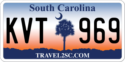 SC license plate KVT969