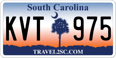 SC license plate KVT975