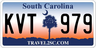 SC license plate KVT979