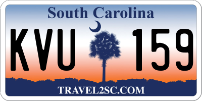 SC license plate KVU159