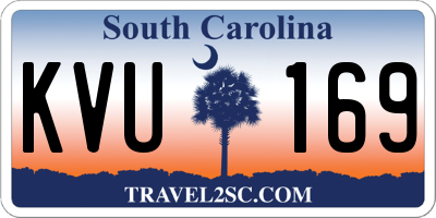 SC license plate KVU169