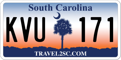 SC license plate KVU171