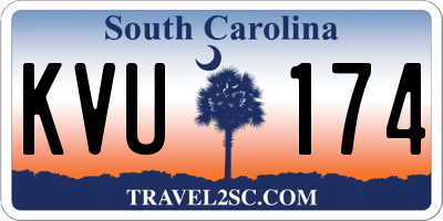 SC license plate KVU174