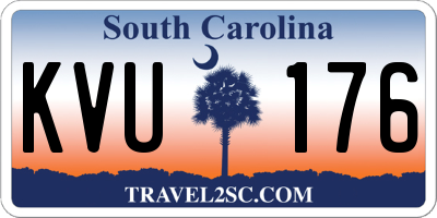 SC license plate KVU176