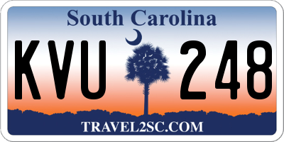 SC license plate KVU248
