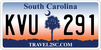 SC license plate KVU291