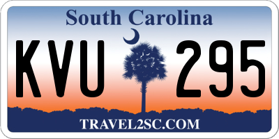 SC license plate KVU295