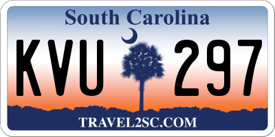 SC license plate KVU297
