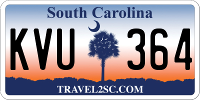 SC license plate KVU364