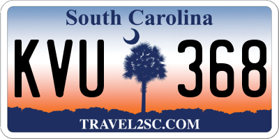 SC license plate KVU368