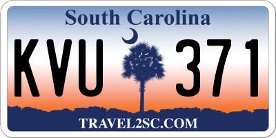 SC license plate KVU371
