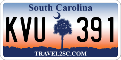 SC license plate KVU391