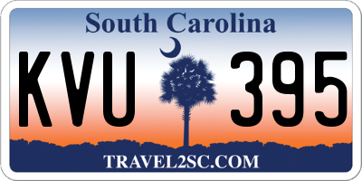 SC license plate KVU395