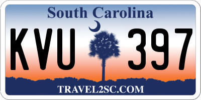 SC license plate KVU397