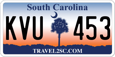 SC license plate KVU453