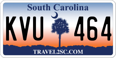 SC license plate KVU464