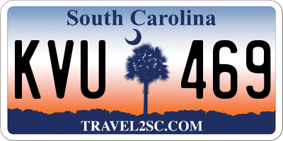 SC license plate KVU469