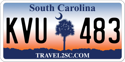 SC license plate KVU483