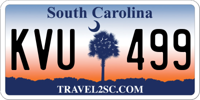 SC license plate KVU499