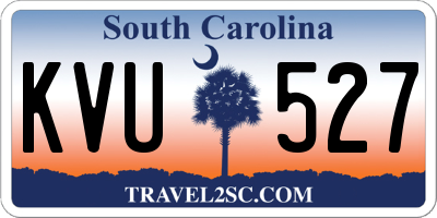 SC license plate KVU527