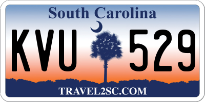 SC license plate KVU529