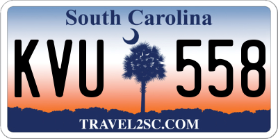 SC license plate KVU558