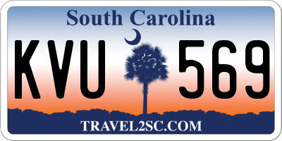SC license plate KVU569