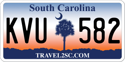 SC license plate KVU582