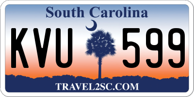 SC license plate KVU599