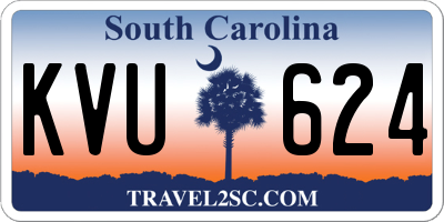 SC license plate KVU624