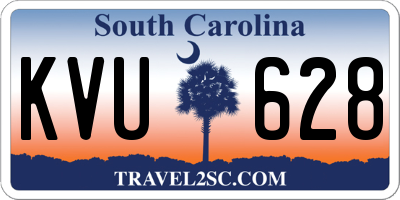 SC license plate KVU628