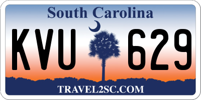 SC license plate KVU629