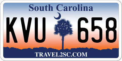 SC license plate KVU658