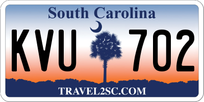 SC license plate KVU702