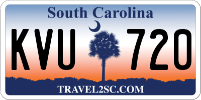 SC license plate KVU720