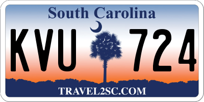 SC license plate KVU724