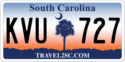 SC license plate KVU727