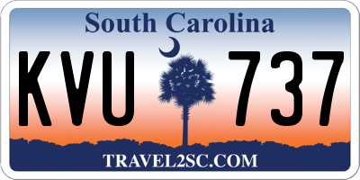 SC license plate KVU737