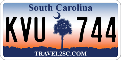 SC license plate KVU744