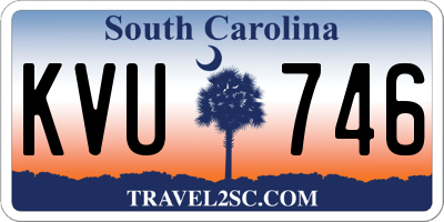 SC license plate KVU746